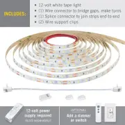 132210 8.2 ft. LED Tape Light Soft White (2700K) RibbonFlex Series 60
