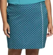 Lady Hagen Golf Skort Skirt Navy and Teal with Pockets Size 16