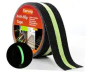 Anti Slip Traction Tape with Glow in 2 Inch x 35 Feet Black with Glow in Dark