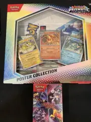 Pokemon Prismatic Evolutions Poster Collection And Destined Rivals Booster