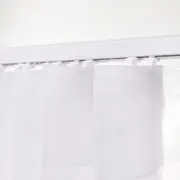 Sorrento S-Fold Sheer Curtain (White)
