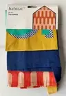 Habitat Set of 3 Tea Towels Colors Blue Green Yellow Orange NEW