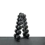 210 kg Hex Dumbbell Set (10-25kg*2) + 6 Pairs Rack