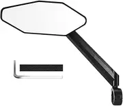 Bicycle Motorcycle Rearview Reflective Mirrors Wide Adjustable Angle Rear View Handlebar Mirrors Rearview Mirror for Motorbike Bike Back Sight Reflector Cycling Mirrors