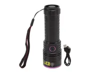 Useful Colorful Portable Aluminum Alloy Mini LED Flashlight Torch Light Keychains(black)