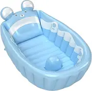 Inflatable Bath Tub, Child Bathtub, 82cm, Portable Baby Pool, Soft Air Cushion, Space-Saving, Easy Drainage, for Home Use, Daycare, Travel, Indoor and Outdoor Bathing