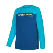 Shirt Long-Sleeved mt500 Burner L/S Jersey Child Blueberry Endura Cycling