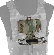 SINAIRSOFT Tactical Vest Phone Holder MOLLE Plate Carrier Phone Mount Folded Navigation Board