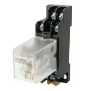 DC12V Coil 8 Pin DPDT Electromagnetic General Purpose Power Relay + Socket Base