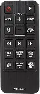 AKB74935621 Soundbar Remote Control for LG Sound Bar SJ2 SPJ2B W SJ2.AEUSLLK SJ2.DEUSLLK, Replacement Soundbar Speaker Remote Control, 2 x AAA (Not Included)