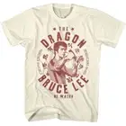 Bruce Lee - The Dragon Gung Fu - Solid Off-White Adult Short Sleeve T-Shirt