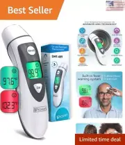 Reliable Ear Thermometer - Forehead Function - Fever Alarm - 1 Second Reading
