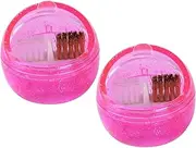 DEARMAMY Nail Buffer Cleaning Brush Efile Nail Drill Bit Cleaner Manicure Supplies Set of 2