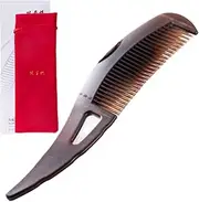 Dandruff Comb - Sleek Bun Brush | Scalp Detox Comb, Healthier Scalp and Better Hair Quality | Lice Comb Hollow Tooth Head | Energy Massage Hair Comb with Handle | Scalp Comb for Men and Women