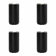 4x Annabel Trends 14.5cm S/S Can Cooler Beer/Soda Beverage Insulated Skinny Navy