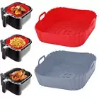 1PC Reusable Airfryer Pan Liner Accessories Silicone Air Fryers Oven Baking Tray