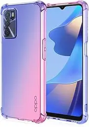 [HONLEN] Case for Oppo A16/Oppo A16s/Oppo A54s Case, Transparent Gradient Design TPU Silicone Mobile Phone Case, Reinforced with Four Corners, Drop Protection, Scratch-Resistant Protective Cover