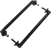 EXAOMBLE Lightweight Aluminum Front Bumper Rod Fit for Car Truck Front Splitter Strut Easy Install 1 Pair Sporty Enhancement