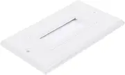Angoily Brush Panel Brush Plate Wall Plates Pass Through for Low Voltage Wires Single Gang Wall Plate Pass Through Insert for Wires Brush Wall Plate Wall Plate Cable Pass Through Abs White
