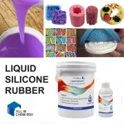 Liquid Silicone Rubber Mould Making Kit 100:3 Mix - 1Kg 2Kg 5Kg 10Kg SH25 Purple