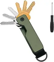 ChilMo Key Organizer Compact Key Holder Metal Key Chain Minimalist key case key holder for keychain Secures 1-5 Keys