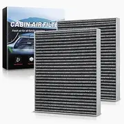Auto Dynasty Cabin Air Filter Compatible with 2010-2023 Buick Encore Cadillac SRX Chevy Captiva Cavalier Saab 9-4X/9-5, Pack of 2 OEM Direct Replacement for 332766591 13356914 24191 F4191 FI1269C