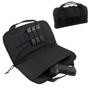 Tactical Pistol Gun Bag Case Concealed Handgun Storage Bag with Magazine Pouch