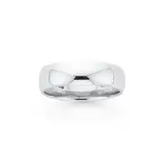 Sterling Silver 6mm Half Round Ring