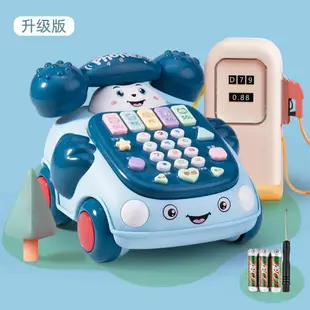 座機電話可愛嬰兒童玩具益智早教0一1歲2歲有聲家用仿真電話機大