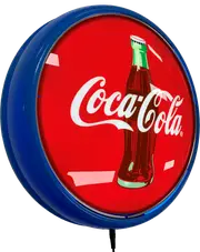 Coca Cola Coke Bottle LED Bar Lighting Wall Sign Light Button Light Blue