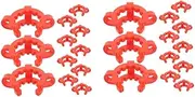 MUCKLILY 2sets Plastic for Laboratory Use for Securing Glass and Ring Fittings Strong Grip and Reliable Random Color 12pcs*2