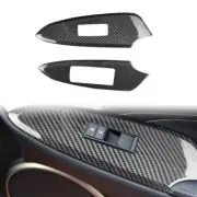 100% Dry Carbon Fiber Window Lift Switch Panel Cover Trim for Lexus RC 2015-2022 (for: Lexus)