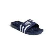 adidas Adult Unisex Adissage Sandal Slides Dark Blue/White/ Women's 8 F35579 NIB