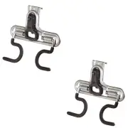 Rubbermaid 1784454 FastTrack Wall 2 Hook Handle Storage Organizer Rack (2 Pack)