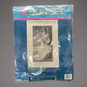 Sunset By Dimensions Springtime Elegance 11065 Crewel Kit New 1991 Wedding Bride