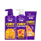 Aussie Kids Shampoo Conditioner and Leave-in Conditioner Bundle for Curly Hai...