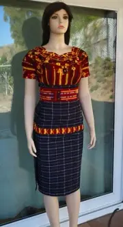 GUATEMALA GUIPIL. CORTE. FAJA 100% BORDADO A MANO. NO DESTIÑE PARA NADA