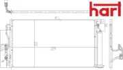 ENGINE CONDENSER AC 623 860 HART I
