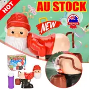 Automatic Santa Claus Farting Bubble Machine Portable Outdoor Party Toys BlowCF