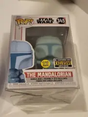 Funko Pop! Star Wars The Mandalorian GITD EE Exclusive W/ Protector