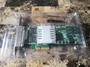 NEW INTEL PRO/1000PT EXPI9404PTL QUAD PORT ETHERNET NIC 39Y6138 w/BOTH BRACKETS