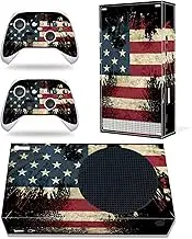 Skin Sticker for Xbox Series S Console Controller - Vinyl Decal Protector Wrap Full Skin Cover Compatible for Microsoft Xbox Series S - USA Flag (Version Ⅰ)