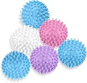 6 Pack Dryer Balls, Reusable Laundry Balls, Dryer Drying Balls, Fabric Softener Alternative for Fluff Laundry Clothes Fabrics Reduce Wrinkle