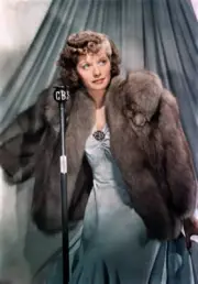 Radio actress Lucille Ball poses for a color portrait Lucille Ba 1940s Old Photo