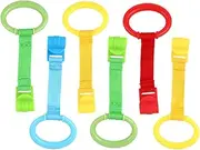 HONITANO 6Pcs Hand Pull Rings Crib Stand Up Rings for Tools Safe and Easy to Use Pull Up Assist Accessories
