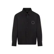 [Craig Green] Craig Green-Black Cotton Circle Shirt-Uomo M STAND