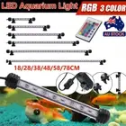 RGB Aquarium Light Fish Tank LED Bar Lamp Pool Submersible Waterproof Spectrum
