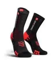 Compressport Pro Racing Socks V3.0 Bike Socks Compression, Black/Red