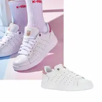 在飛比找momo購物網優惠-【K-SWISS】Classic PF 女 白粉 穿搭 休閒