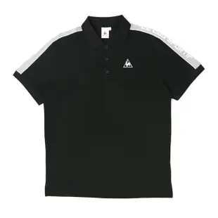 【LE COQ SPORTIF 公雞】短袖POLO衫 男-黑-LON2180899